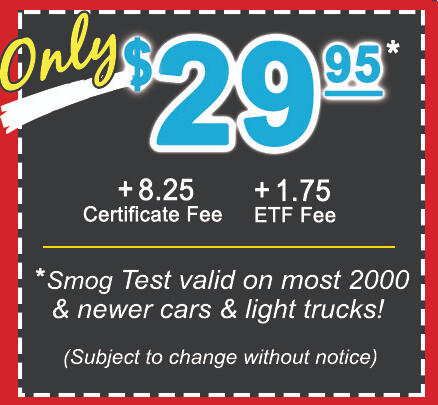 Smog Test Coupon